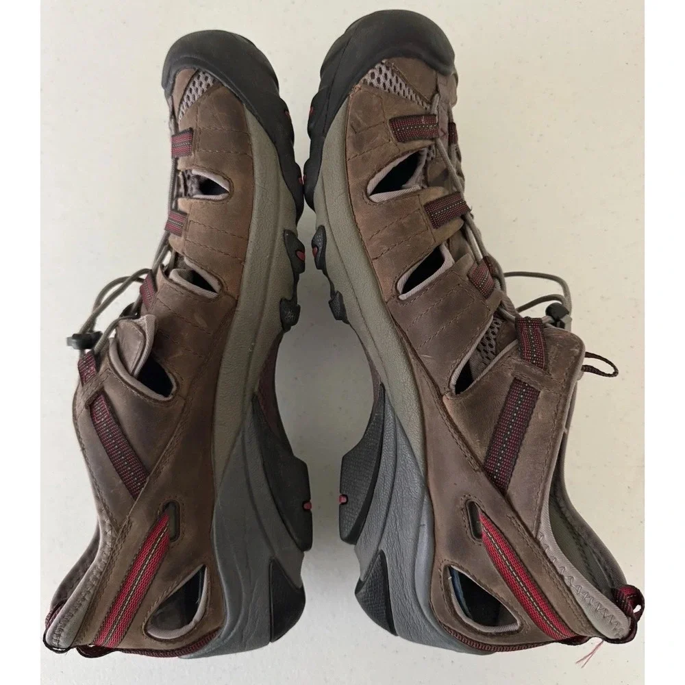 KEEN ARROYO II Men's 14 M Waterproof Brown Leather Water Shoes Sandals